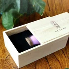 Pan custom engraving logo packaging small bottle box souvenir wooden gift box with EVA foam