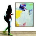 Handmade Cheap Colorful Acrylic Wall Art Abstract Oil Painting On Canvas