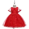New Design Elegant Prom wedding event wear Kids Party dresses Girl Birthday Ceremony Clothing L5065