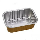 customized color coated airline aluminum foil food container