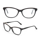 SRA167 black cat eye acetate frame optical glasses