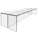 Custom Large Furniture Tables, Clear Acrylic Coffee Long Table