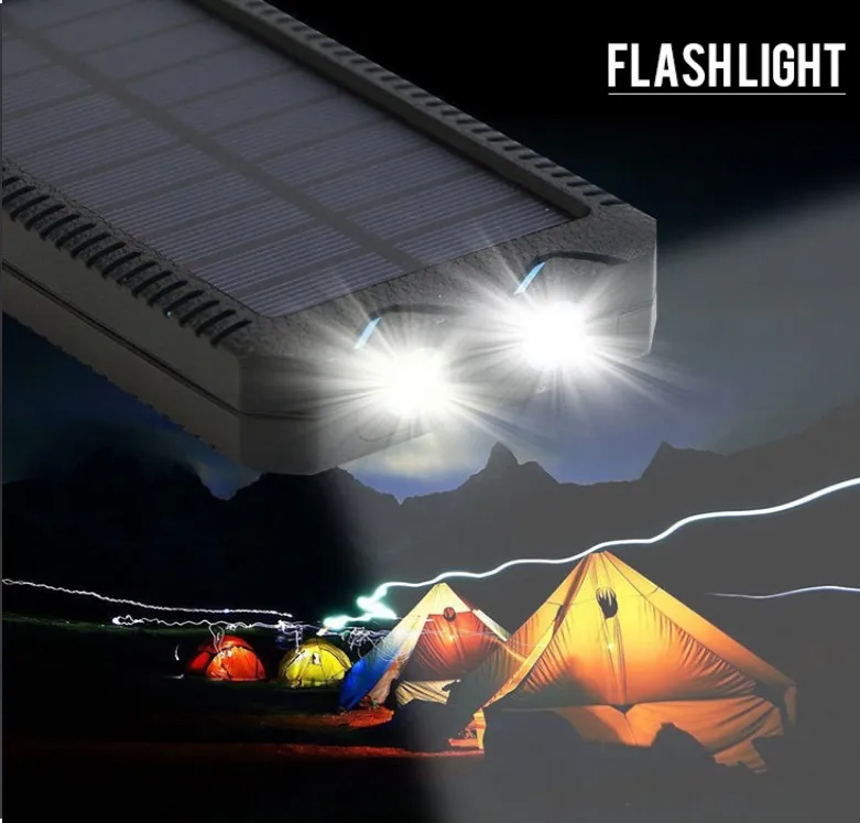Waterproof solar power bank 10000mah emergency chargers with Cigarette lighter - ANKUX.COM
