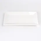 Good Quality Peronal Logo Deal Artwork Design Printable Ceramic Porcelain Rectangle Plate Hotel Restaurant