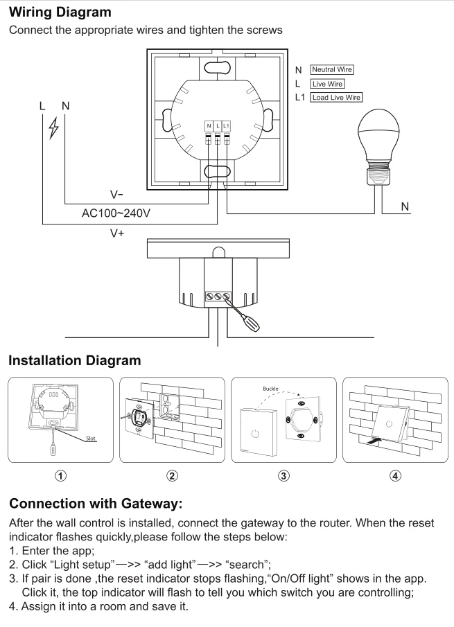Highly Recommended 1 Gang Alexa Enabled Smartphone Control Zigbee Wall Switch - ANKUX.COM