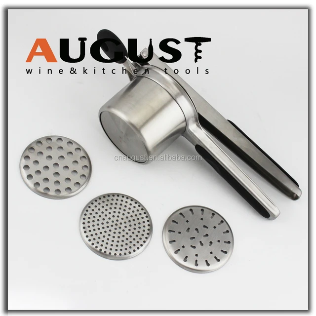 stainless steel mash potato ricer masher fruit press