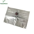Aseptic Soap Milk Juice Water Red Wine Pack Plastic Bag In Box 5 L With Spout Tap
