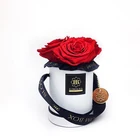 Special Material Velvet Single Flower Paper Cardboard Packaging Box