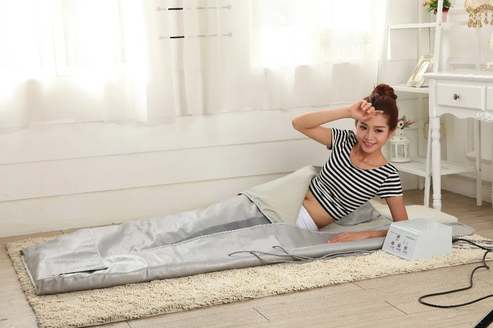 3 heating zone far infrared body wrap infrared body shaping blanket infrared thermal slimming sauna blanket