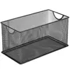 Inno-Crea Black or Sliver Wire Mesh Metal CD Holder Storage Bin Basket, CD Storage Box Bin Organizer