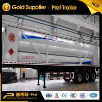 3 Axles CNG Tanker Trailer Compressed
