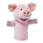 lovely plush pig hand puppet theater with good market
