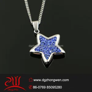 unique gift ideas for girlfriend blue color crystal paved star