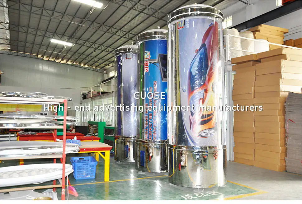 Pillar rotation advertising light box Package column light box