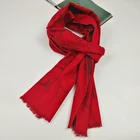 Top quality Double-faced colour 100% viscose scarf for men's ladies' manufacture