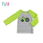 Fashion Kids Stripe Clothes Baby Boy Fall t shirt kids Long Sleeve Raglan T Shirts for Boys
