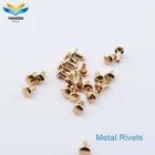 Plating Button Rivet Metal Buttons and Rivets Fashion Decorative Metal Button Rivet for Clothes