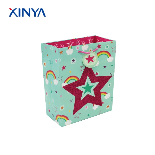 graduation matt lamination glitter craft paper bag for gift
