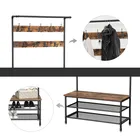 Wood Coat Rack Coat Rack Wood VASAGLE Vintage Rustic Wood Entryway Furniture Coat Rack Stand With Shoe Bench