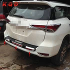SUV/MPV car black&chrome color rear bumper step plate guard for toyota fortuner 2015