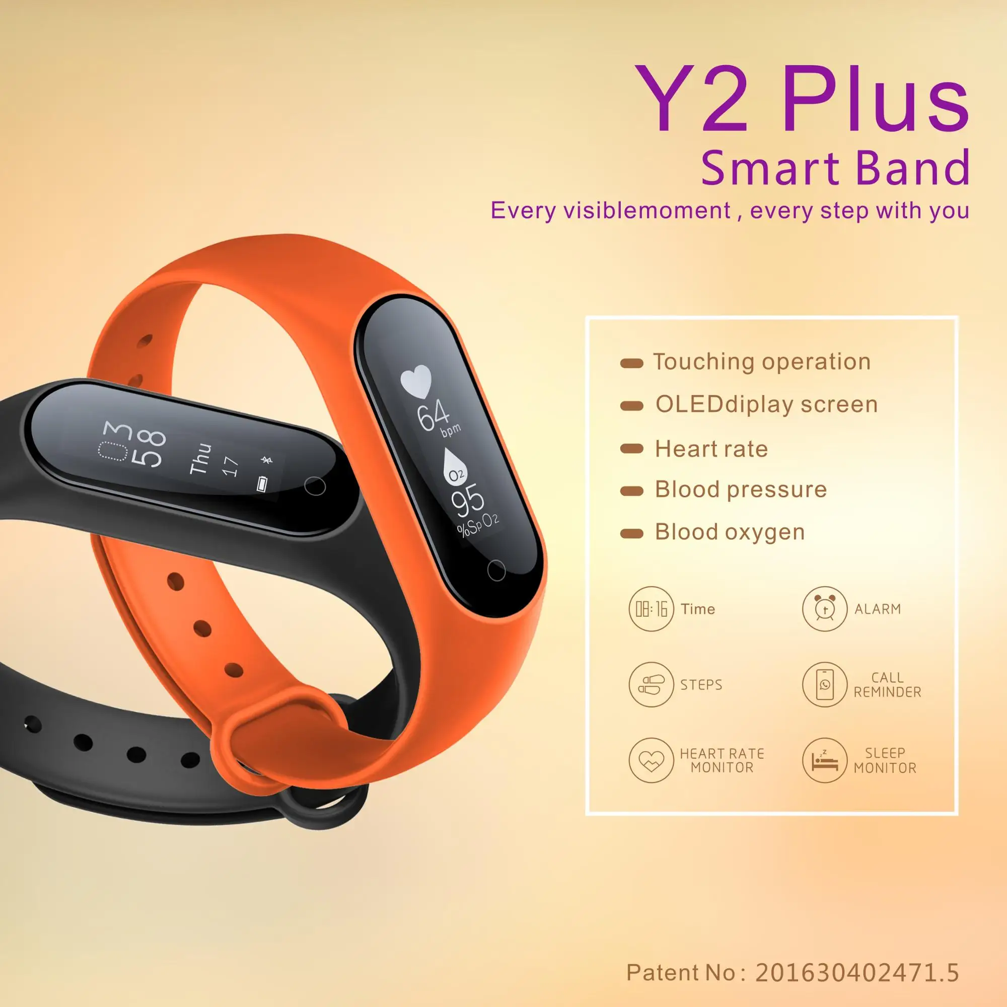 2018 fitness tracker heart rate mi band 2 fitness watch smart