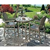 3pcs Outdoor Teak Dining Table With Chairs Summer Winds Patio Furniture