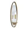 American style ellipse brass candle glass hotel corridor wall lights/wall bracket/wall sconce