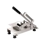 Stainless steel Manual Mutton Roll cutting Machine Meat Slicing Machine Frozen Meat Slicer 120pcs per min