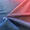 Shiny Gradient Rainbow Printed Metallic Crepe Fabric For Scarf
