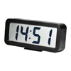 Battery powered promotional digital LCD alarm wall clock with 2 alarm setting for bedroom office