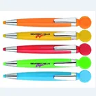 plastic promotional ball pen with circle on top CH-6558