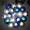 Modern Colorful Cluster Ball Chandeliers Indoor Lighting Lamps Hanging Hand Blown Glass Pendant Light