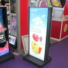 Commercial scrolling light box with led display