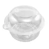 Single Individual Clear Plastic Cupcake Muffin Dome Holders Cases Boxes Cups Pods with Stylus