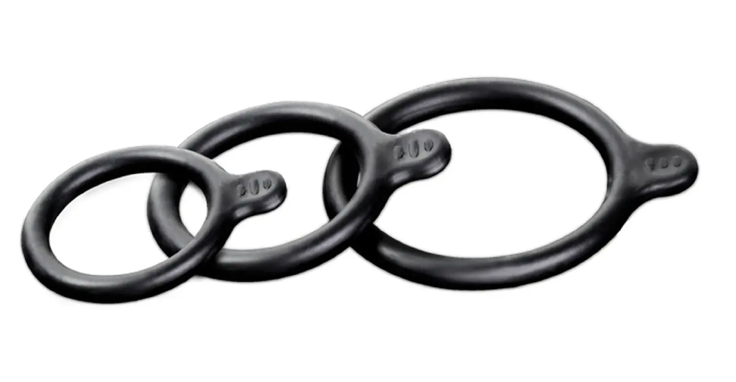 Силиконовые кольца Silicone Cock Ring Set, голубые BLM4005-BLU - BlueLine - Эрекционные кольца - Купить