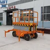Mobile hydraulic scissor lifter for warehouse/china supply mobile lifts platform