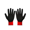Accept custom order customize ladies 15G red nitrile nylon sandy gloves