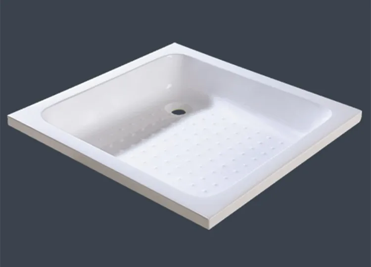 Simple drop in fiberglass basin for shower enclosure wholesale