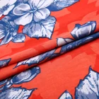 Fashion floral pattern single jersey dty printing polyester brushed 100% milk silk fabric