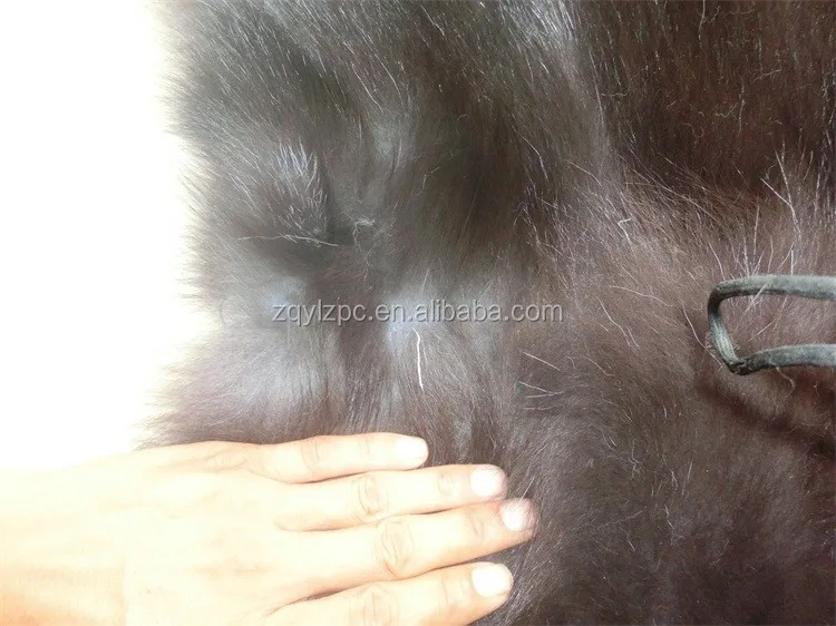 2016 high quality real fox fur pelt blanket/fox fur skin plate