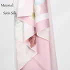 Custom tudung women 114*114 printed silk square hijab bawal