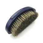 Boar hair bristle beard brush kit packed in PVC window box
