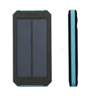 consumer electronics fast charging led display slim solar power bank dual 10000mah with type c
