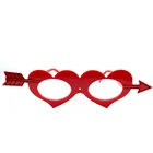 Novelty Party Eyewear Prop special design arrow through heart frame Halloween decoration glasses