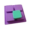 Customized square shape high quality silicone soap with custom logo tool bakery mold herbal handmade soap
