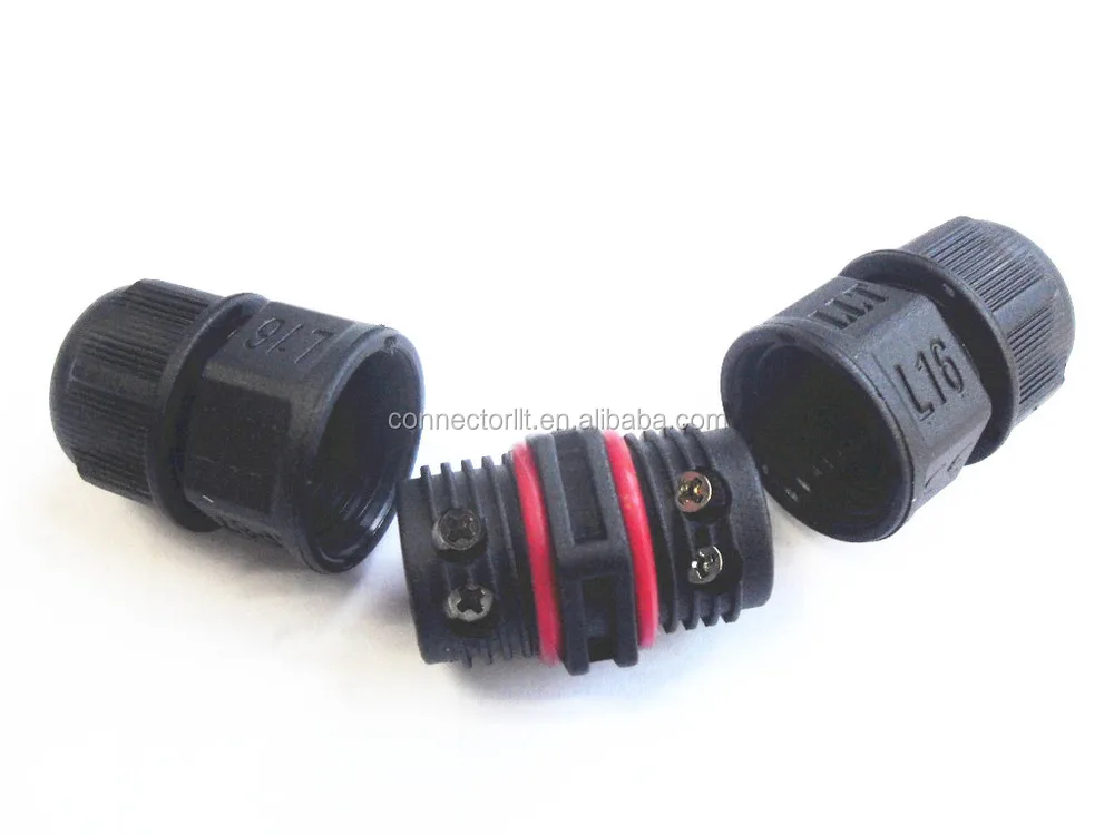 L16 male female 2 pins waterproof rotating electrical connector, View electrical connector, LLT