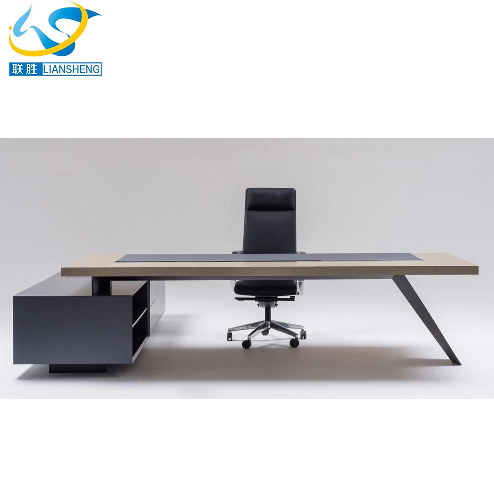 De madera en forma de L 8ft ejecutiva de escritorio de oficina de diseño BSGD-02