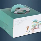 factory custom quality gray cardboard take away paper box