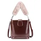 Woman handbag tote Brown patent leather handbag bag