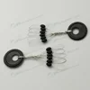 Fishing Tackle Rubber Oval Float Stopper Fishing Olive Bobber Stops Main Line Stops Beans Size L